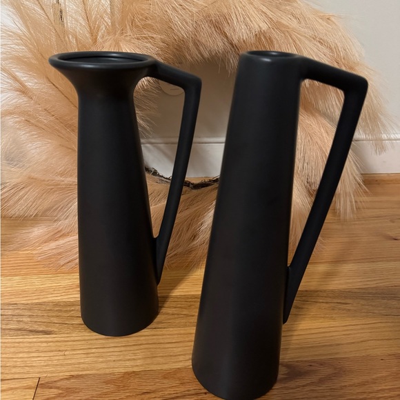 Threshold, Stoneware- vase, pitcher, vessel, 12.5 inches tall, Black - Picture 5 of 5